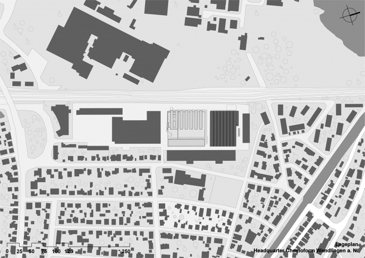 2531_Chemoform_Lageplan_Z2500 Headquarter Chemoform, Lageplan, M 1:2500