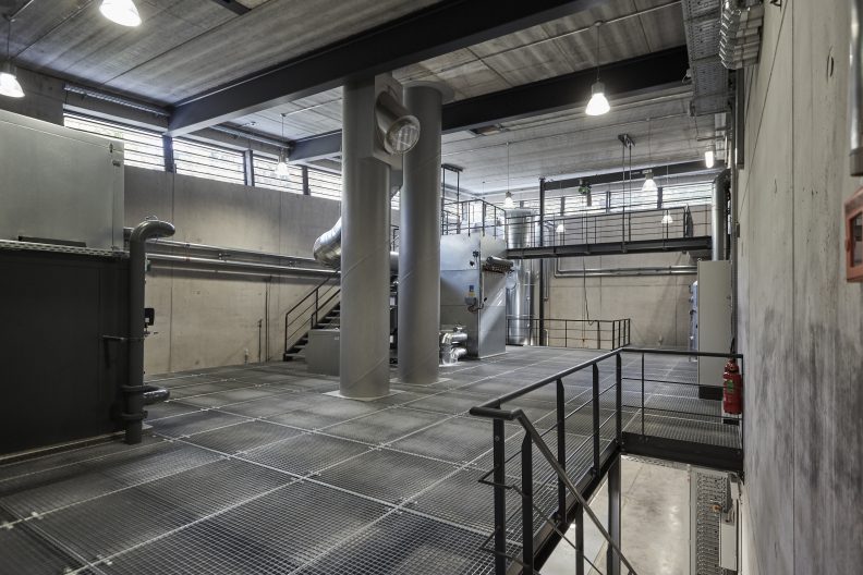 Projekt Krematorium Technik, Geb&auml;ude Innenansicht