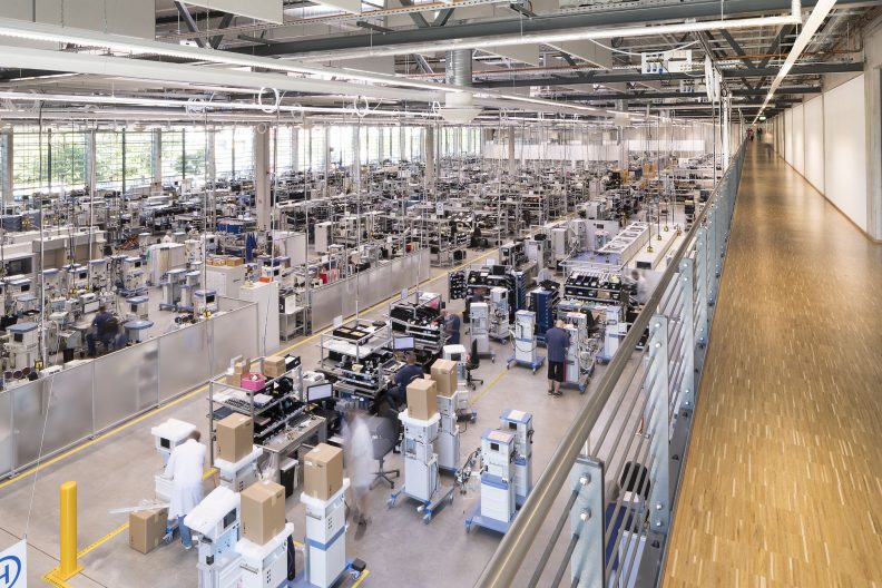 Dr&auml;ger Zukunftsfabrik, Innenansicht