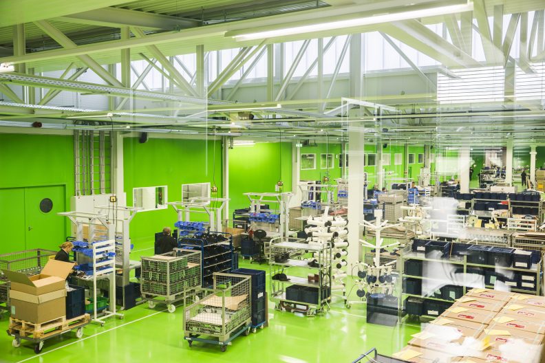Industriegeb&auml;ude f&uuml;r Medizintechnik, Innenansicht