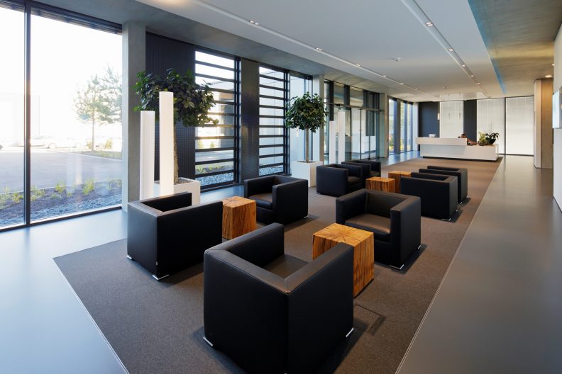 Projekt teamtechnik, Geb&auml;ude Innenansicht