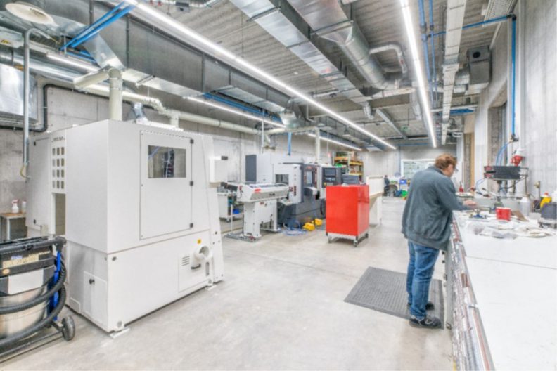 Produktionsgeb&auml;ude HPM, Innenansicht