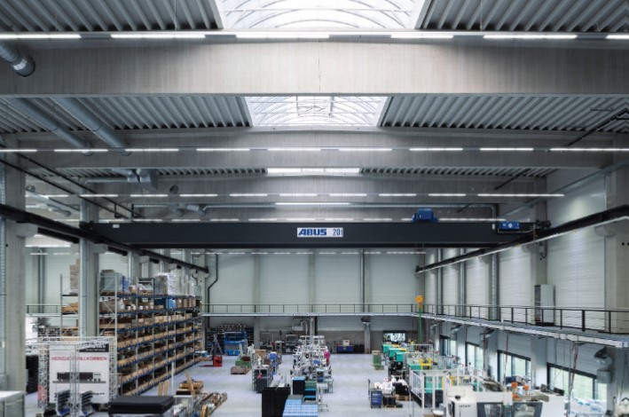 Produktionshalle Herrmann, Innenansicht