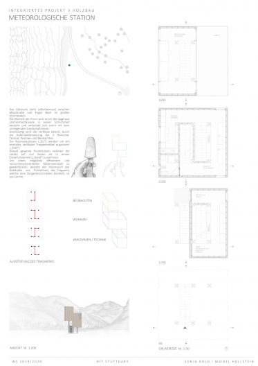 N11_Plaene Meterologische Wetterstation_Seite_01 Entwurfsidee, Tragwerkkonzept und Grundrisse