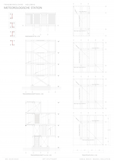 N11_Plaene Meterologische Wetterstation_Seite_06 Tragstruktur und Tragwerksschnitt Detail M 1:50