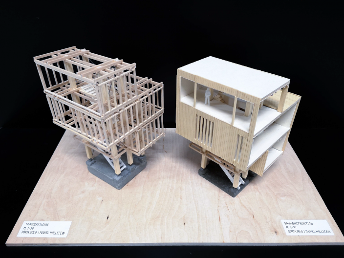 N11_Plaene Meterologische Wetterstation_Seite_08 Tragwerkslehre Modell 1:50 und Baukonstruktion Modell 1:50