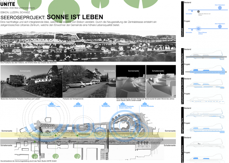 Seeroseprojekt &Uuml;bersichtplan Bestandssituation und Projektschwerpunkte