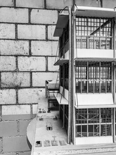 Modell Front Recyclinghub f&uuml;r Bauteile - Hybride Strukturen f&uuml;r das zirkul&auml;re Bauen