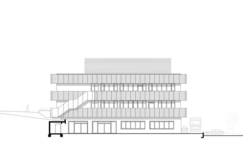 Ansicht Ost Zentrum f&uuml;r Pr&auml;zisionstechnik Pforzheim