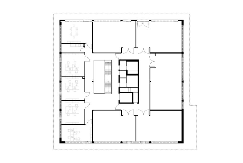 Grundriss 1.OG Zentrum f&uuml;r Pr&auml;zisionstechnik Pforzheim