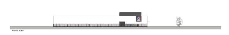 Ansicht Nord Neubau Produktion medi-G