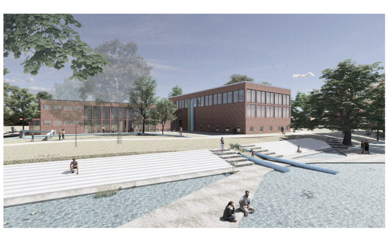 Perspektive Au&szlig;enraum Fischzucht K&ouml;nigsgarten Kleve