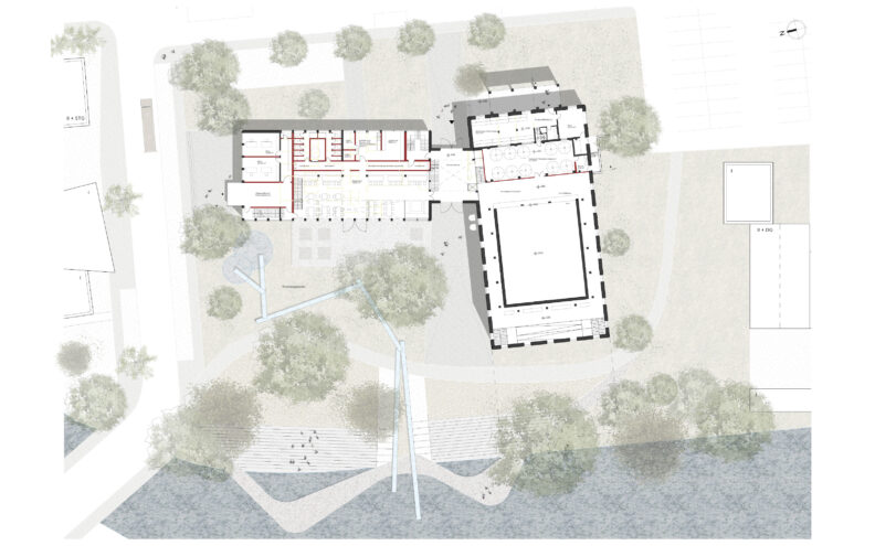 Grundriss Erdgeschoss Fischzucht K&ouml;nigsgarten Kleve
