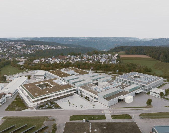 Luftbild TRUMPF Campus Schramberg
